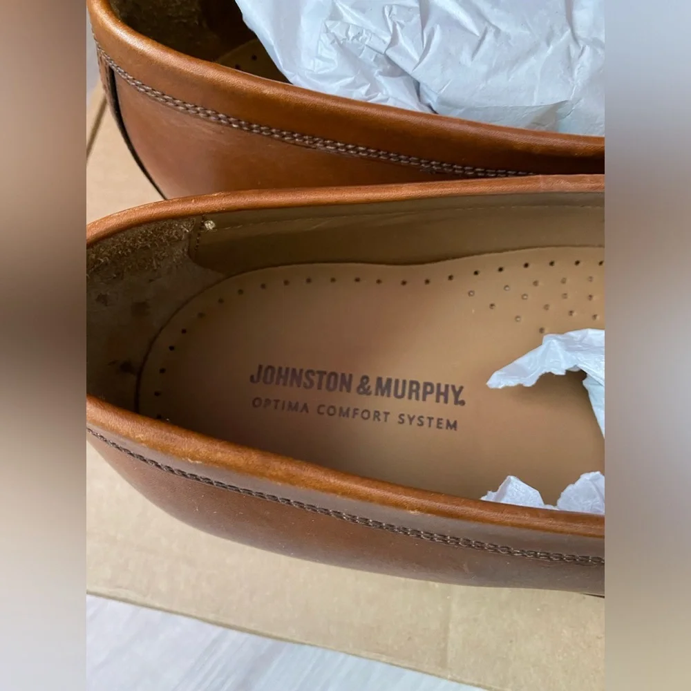 Johnston & Murphy Men’s Meade Penny Loafer - Tan size 13D - Picture 3 of 9